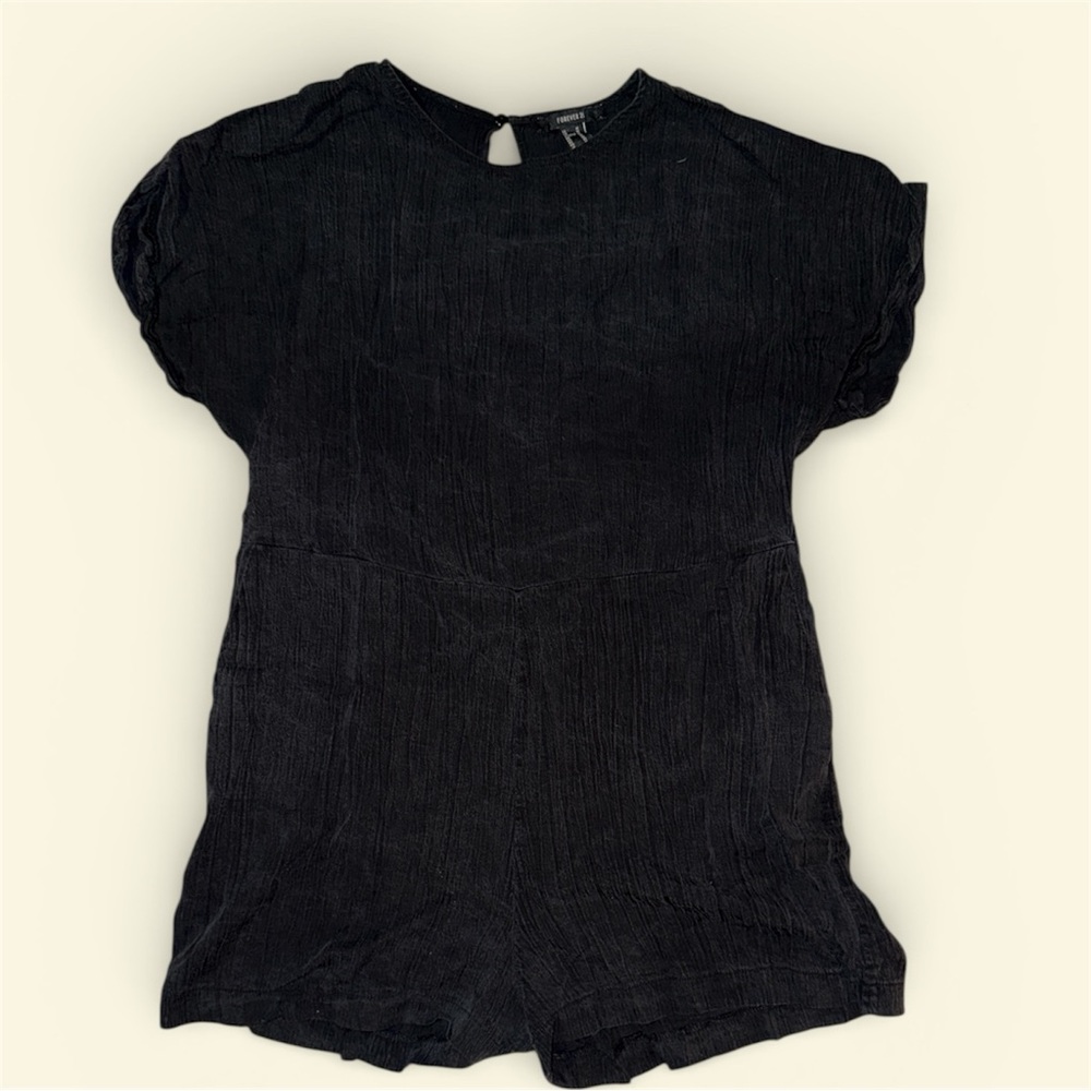 Forever 21 Black Shorts Romper